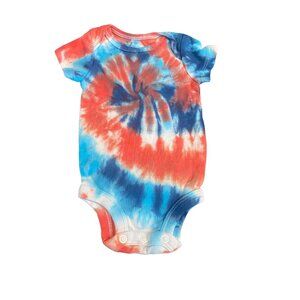 Spiral Tie Dye Baby Bodysuit || Newborn